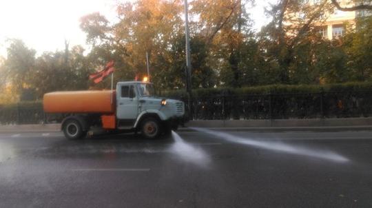  Поливалки с флагом Новороссии промыли улицы от фекалий либерастов , СМЕРШ, ac19411941, Одинцово