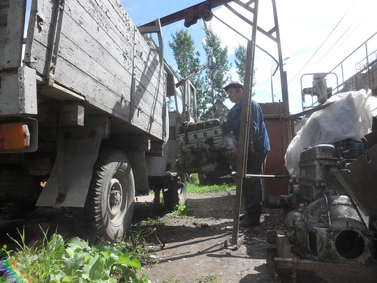 Осень 2018г. Заменил двигатель на УАЗе. , Стройки, дачи, гаражи, nkolbasov, Одинцово, Ново-Спортивная д.6