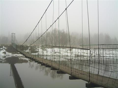 Подвесной мост в районе Каринского, Разное., komandir, Одинцово