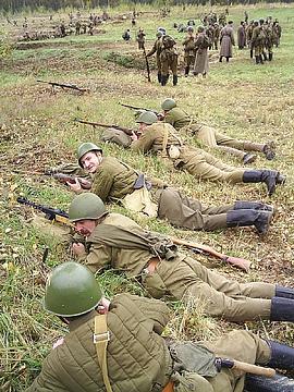 Отделение на огневом рубеже., Военно-историческая реконструкция, komandir, Одинцово